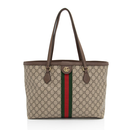 Gucci Leather Canvas Tote
