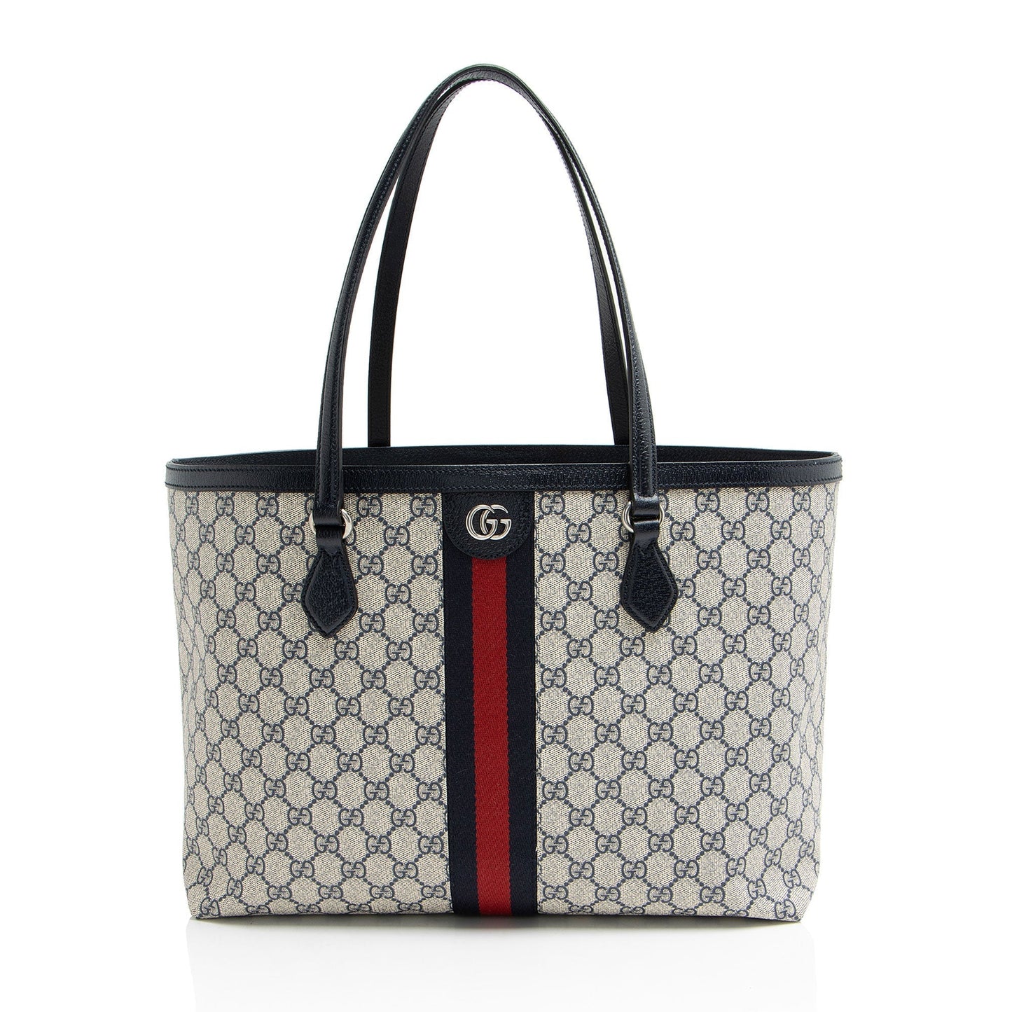 Gucci Nylon Leather Canvas Tote