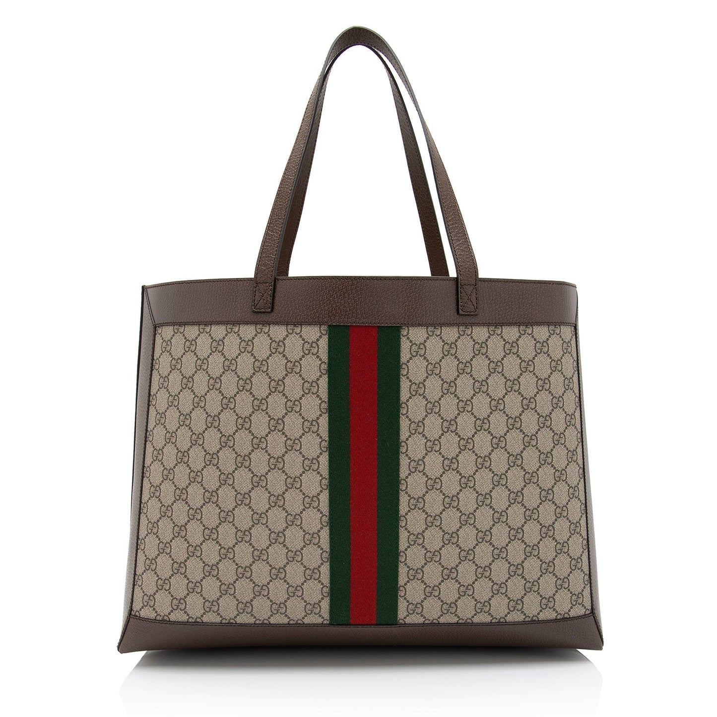 Gucci Nylon Leather Canvas Tote
