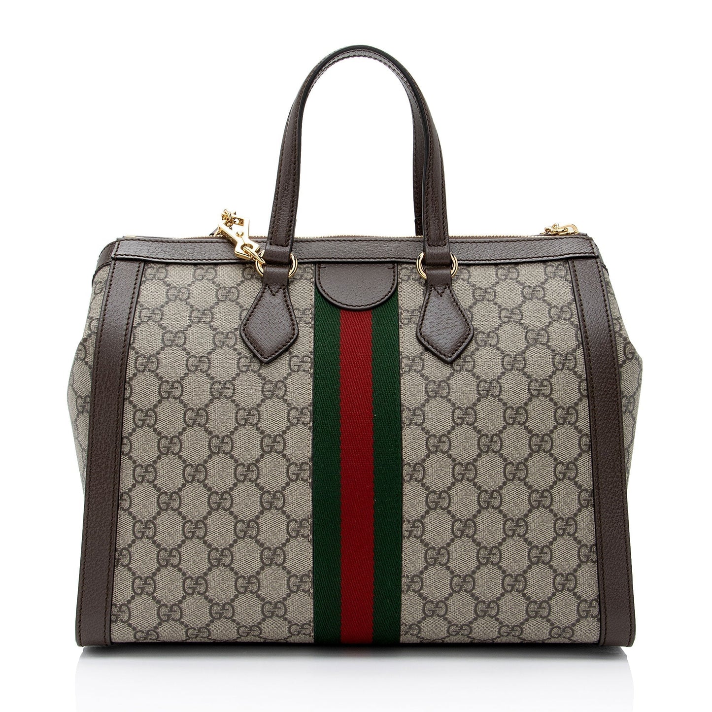 Gucci Nylon Leather Canvas Tote