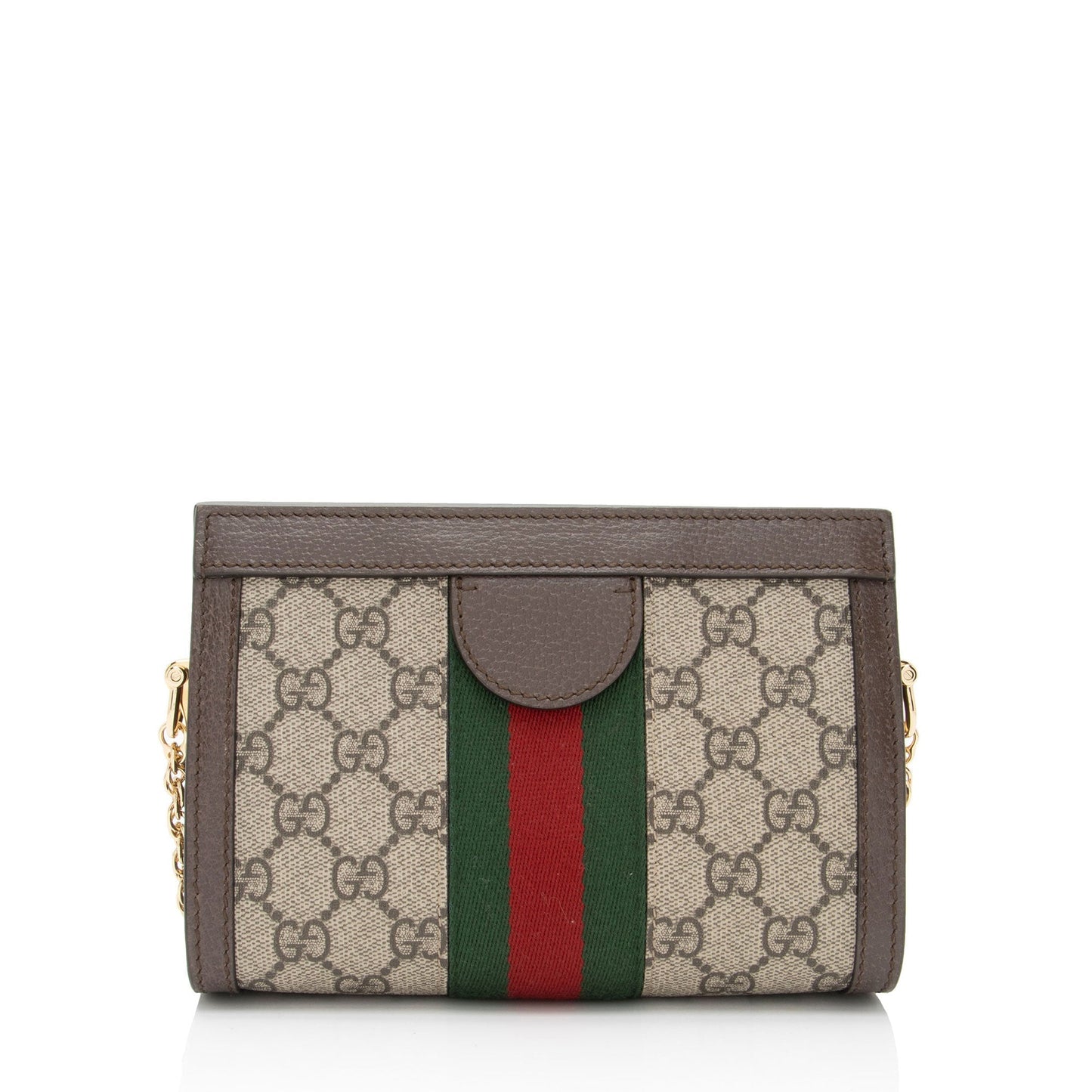 Gucci Nylon Chain Leather Crossbody