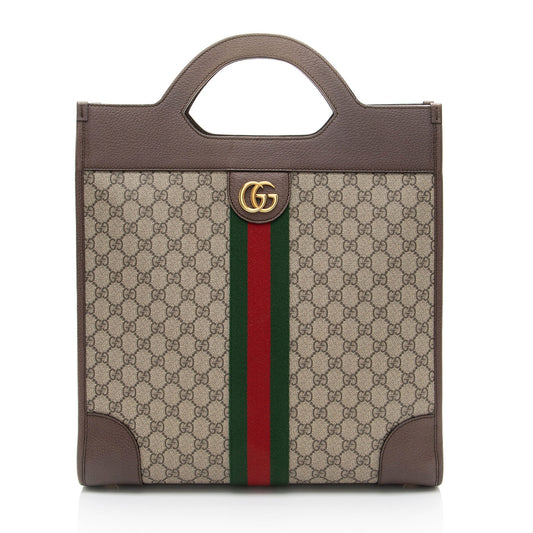 Gucci GG Supreme Ophidia Open Handle Tote