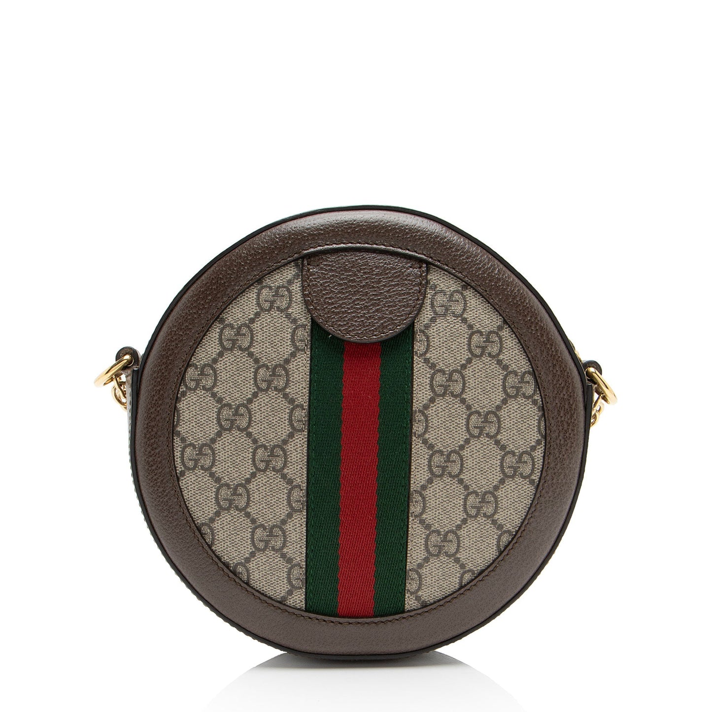 Gucci GG Supreme Ophidia Round Mini Shoulder Bag (SHF-F3cSgu)