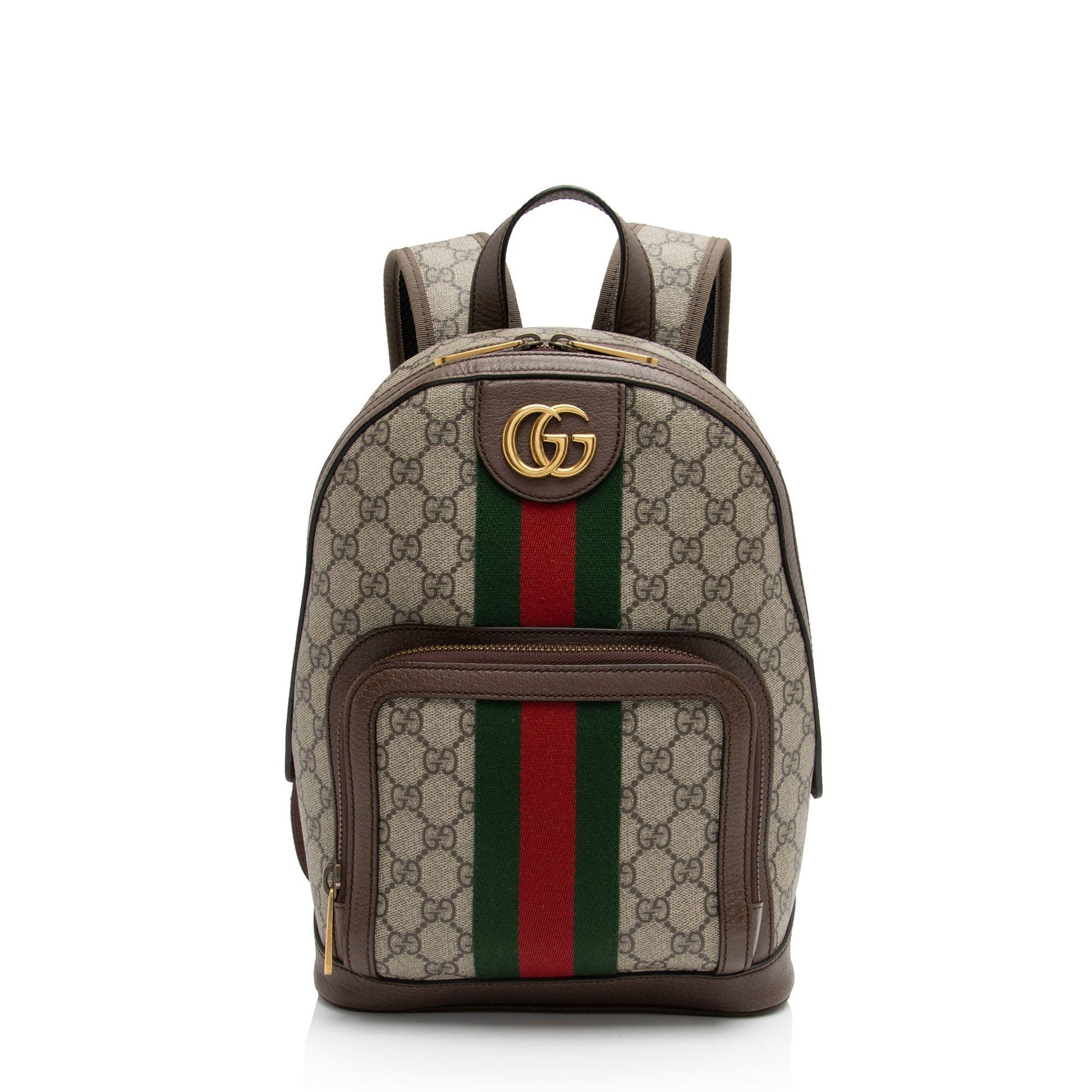 Gucci Nylon Leather Canvas Shoulder Bag