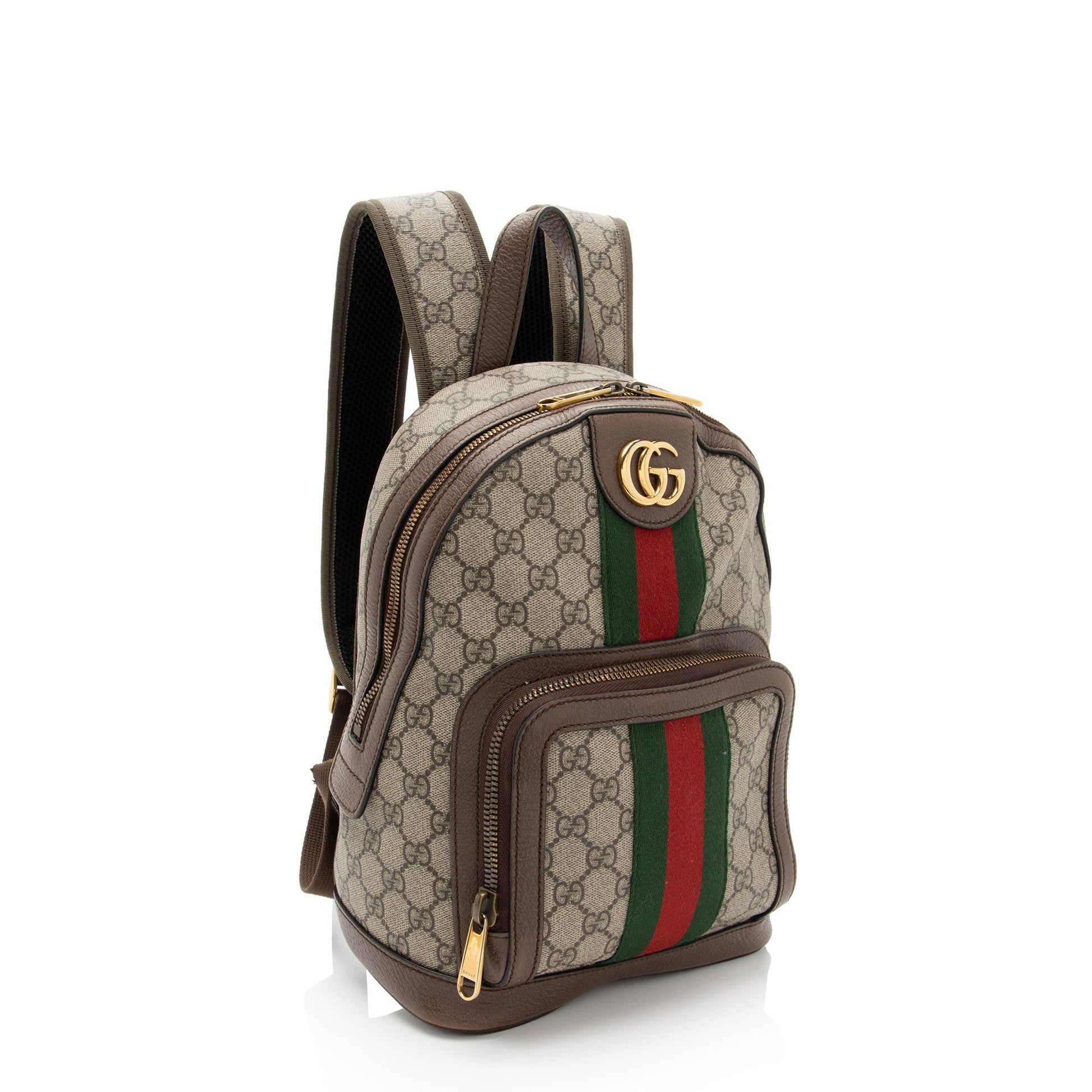 Gucci Nylon Leather Canvas Shoulder Bag