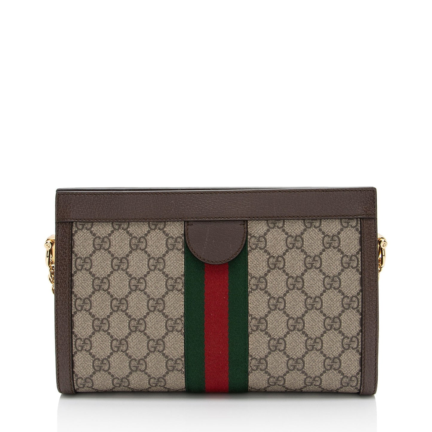 Gucci Nylon Chain Leather Shoulder Bag