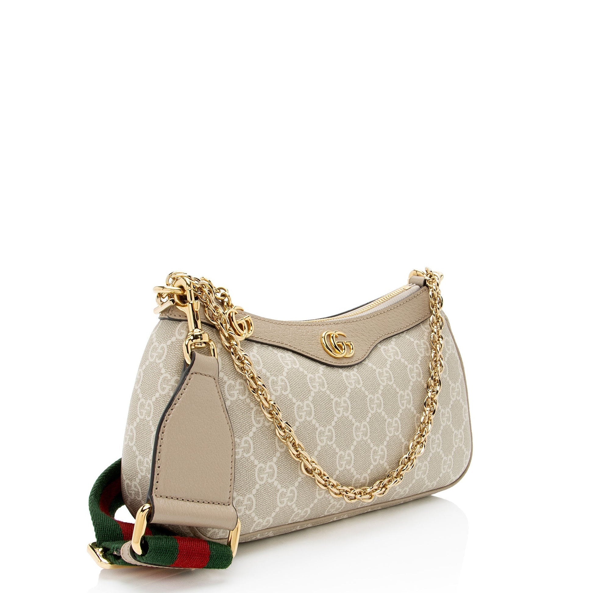 Gucci Nylon Chain Leather Crossbody