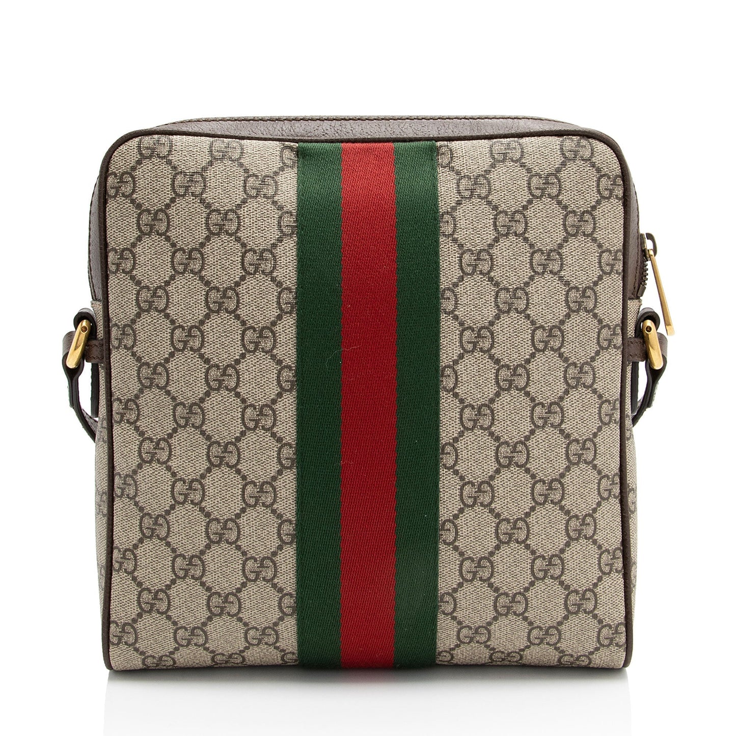 Gucci Nylon Leather Canvas Shoulder Bag
