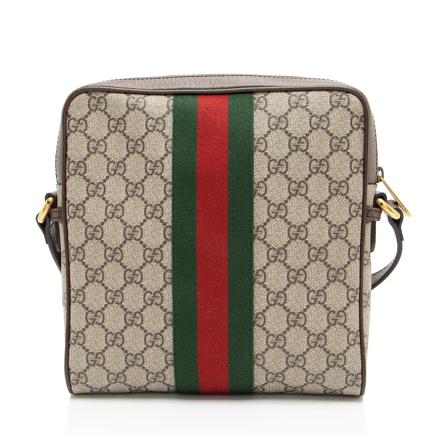 Gucci Nylon Leather Canvas Shoulder Bag