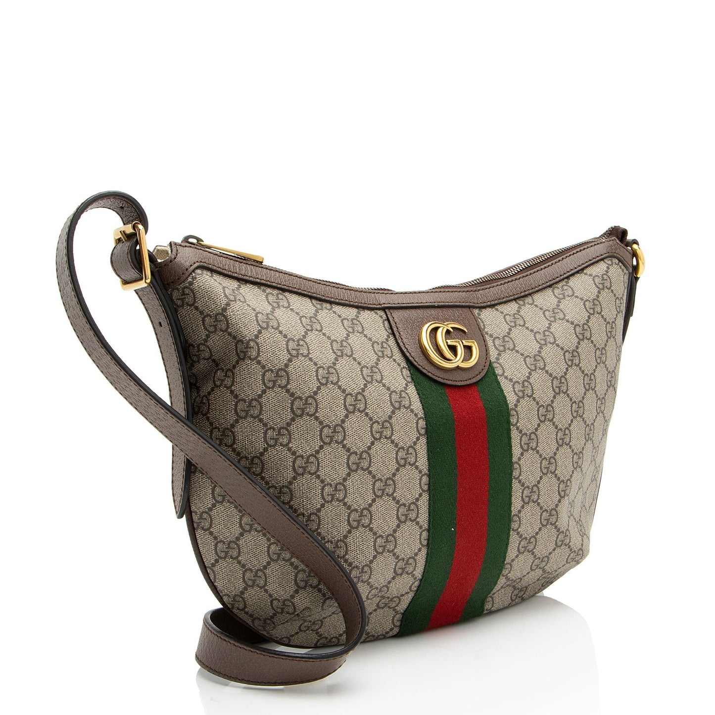 Gucci Nylon Leather Canvas Shoulder Bag