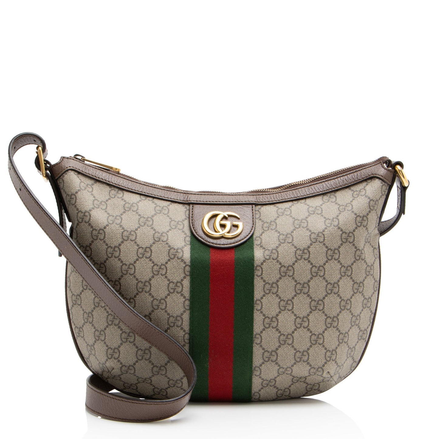 Gucci Nylon Leather Canvas Shoulder Bag