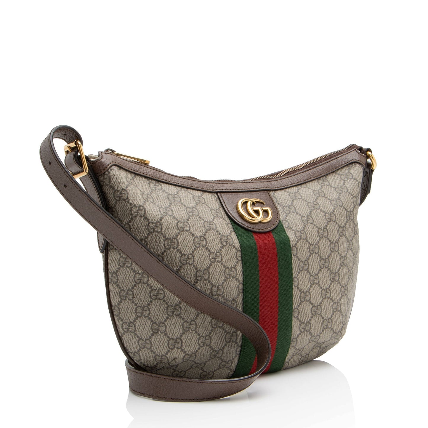 Gucci Nylon Leather Canvas Shoulder Bag