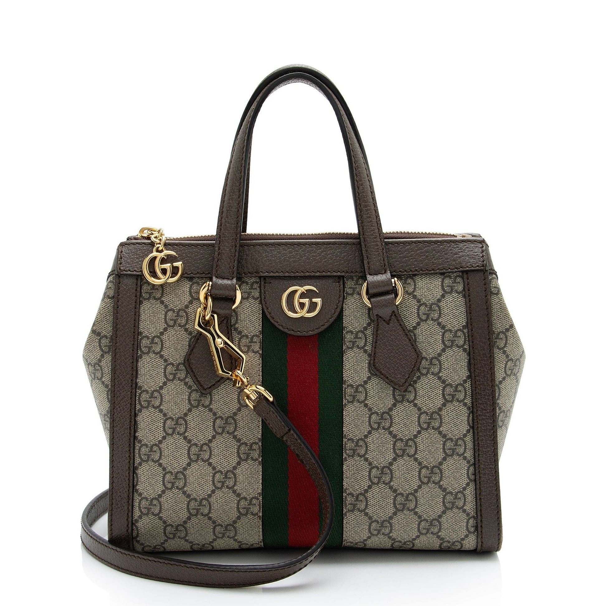 Gucci Nylon Leather Canvas Tote