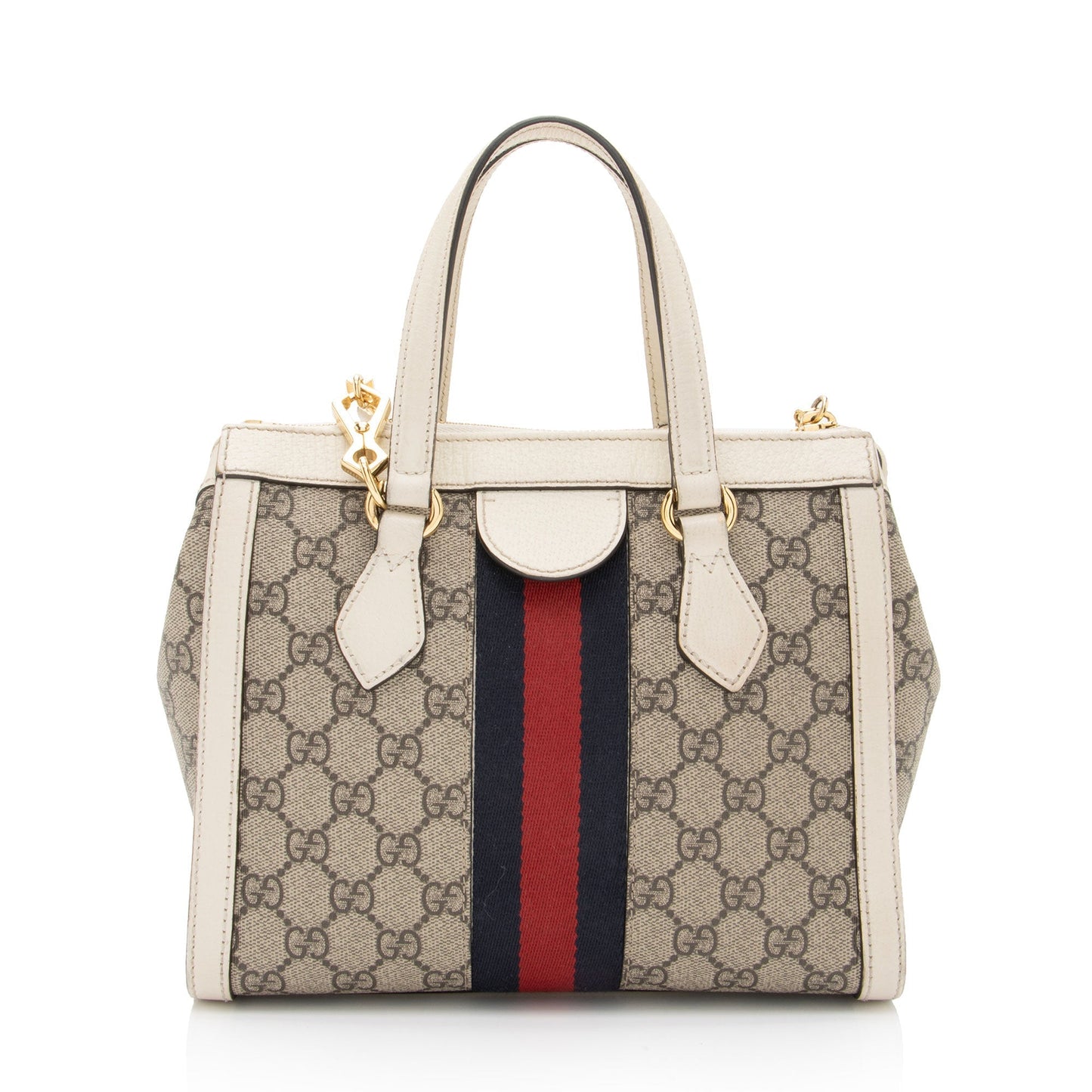 Gucci Nylon Leather Canvas Tote