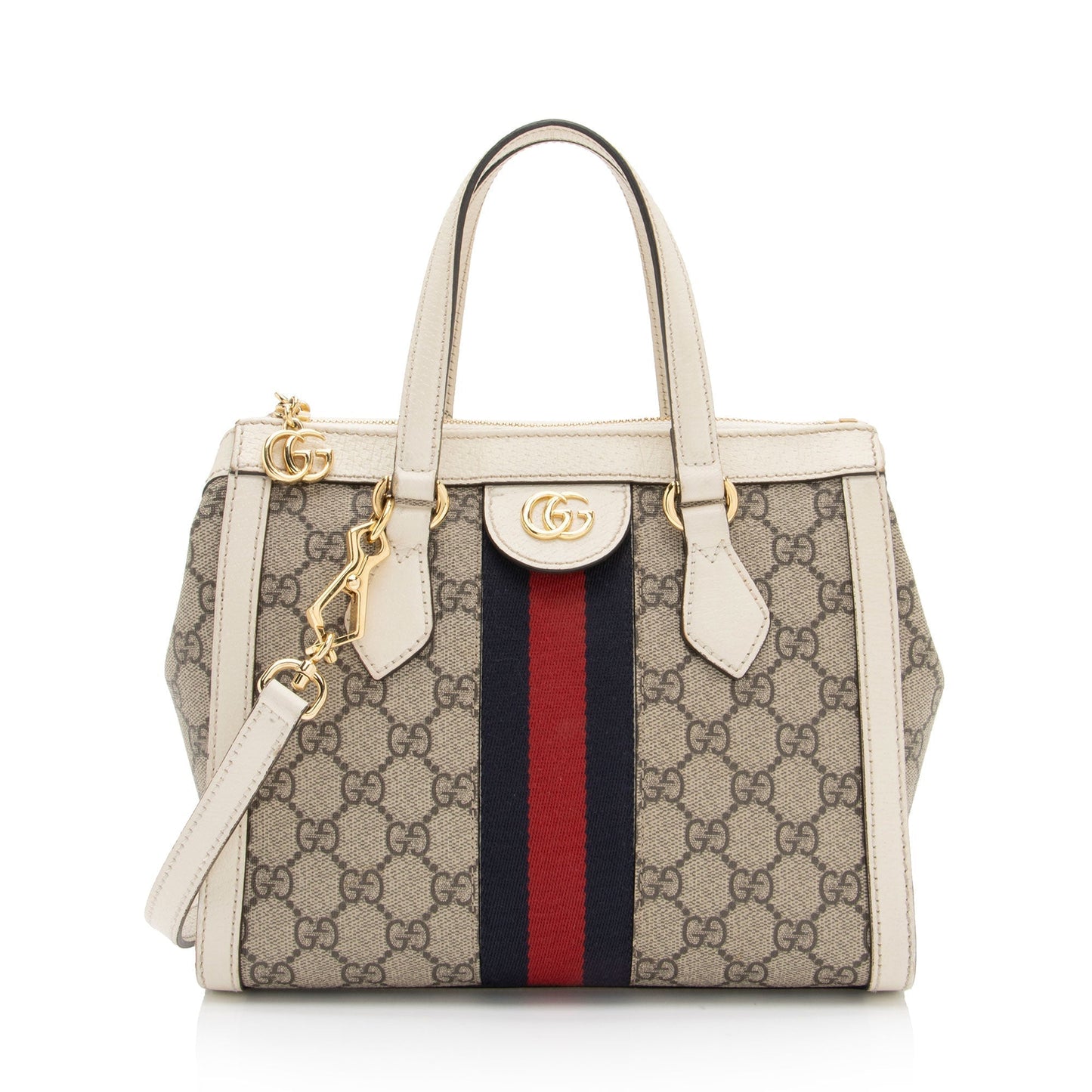Gucci Nylon Leather Canvas Tote