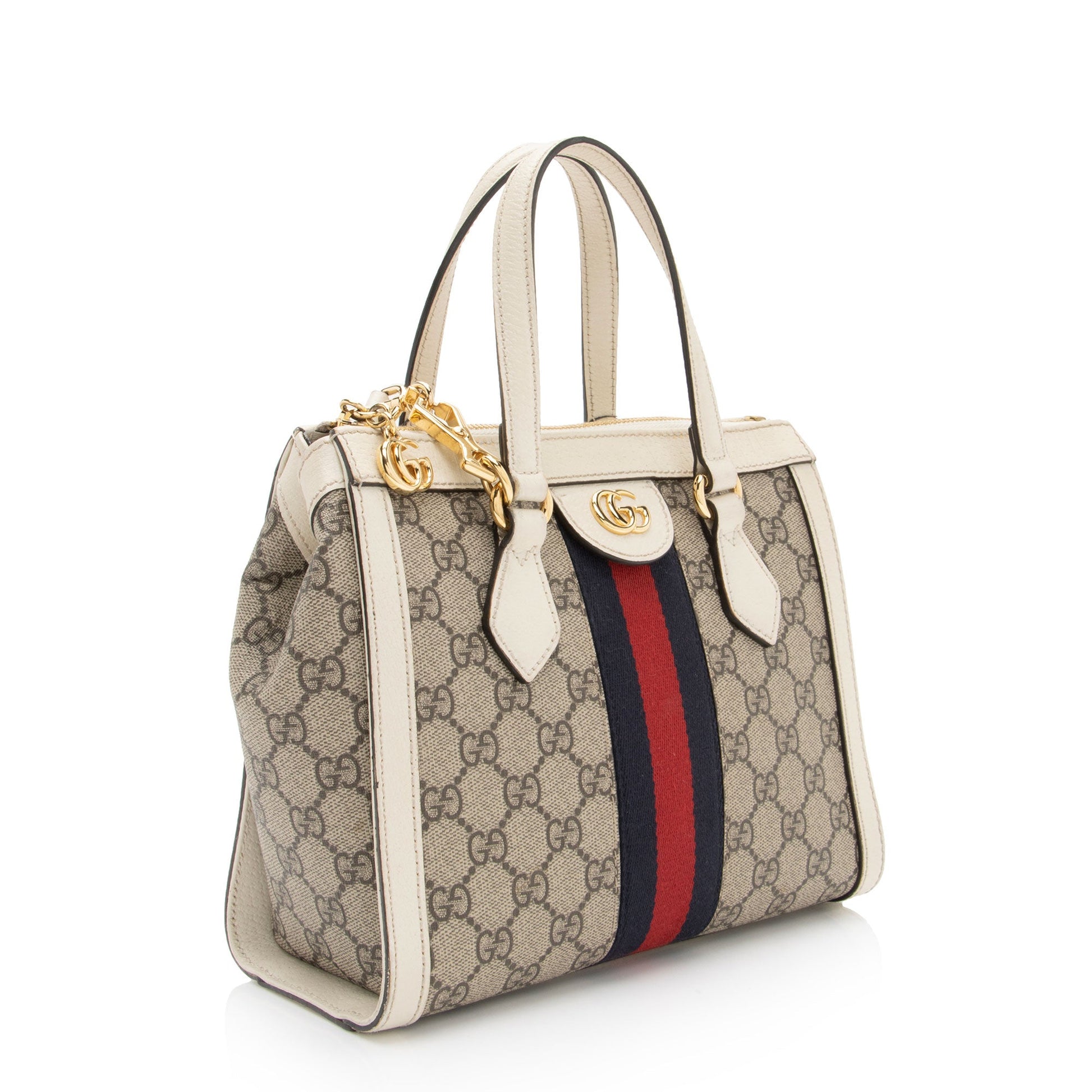 Gucci Nylon Leather Canvas Tote