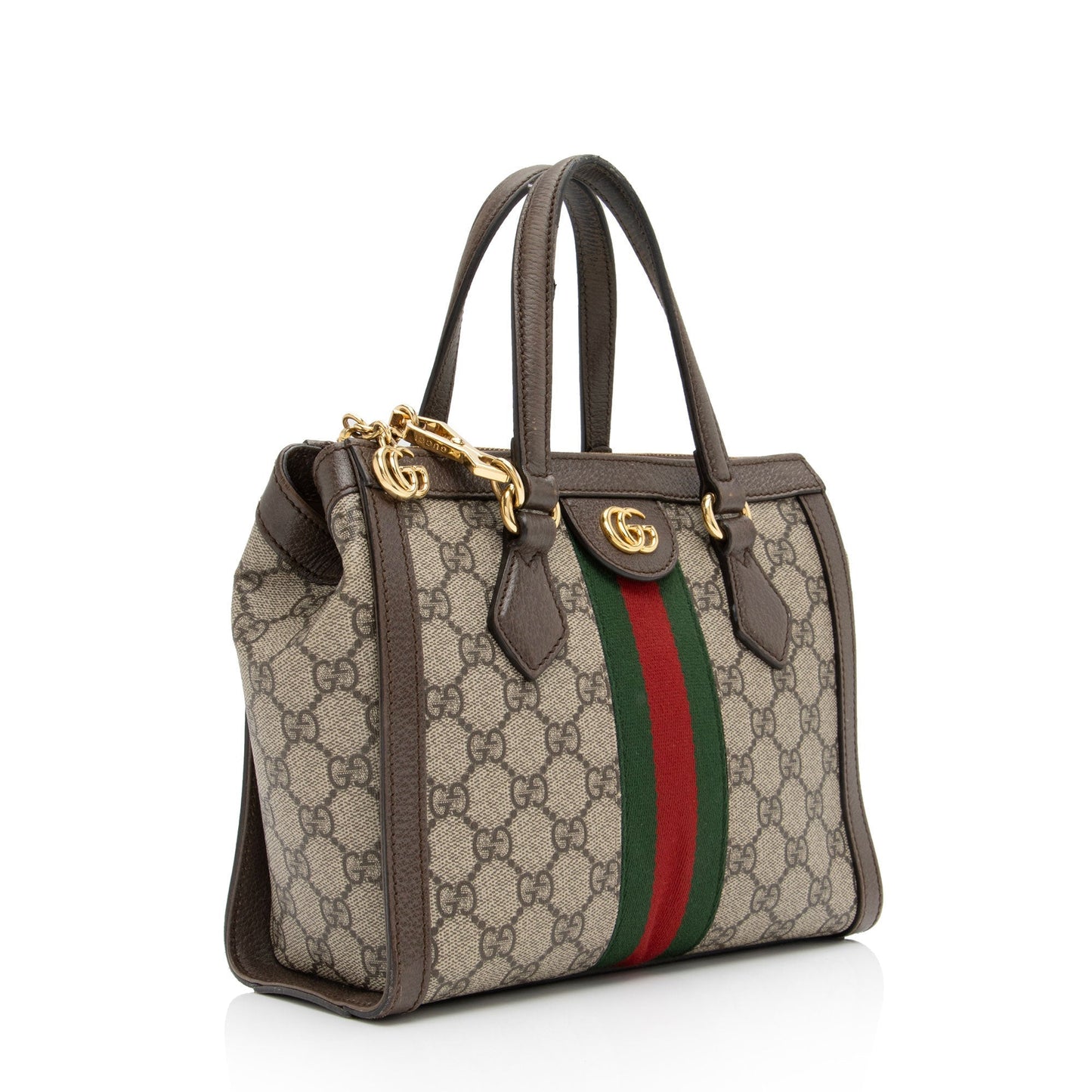 Gucci Nylon Leather Canvas Tote