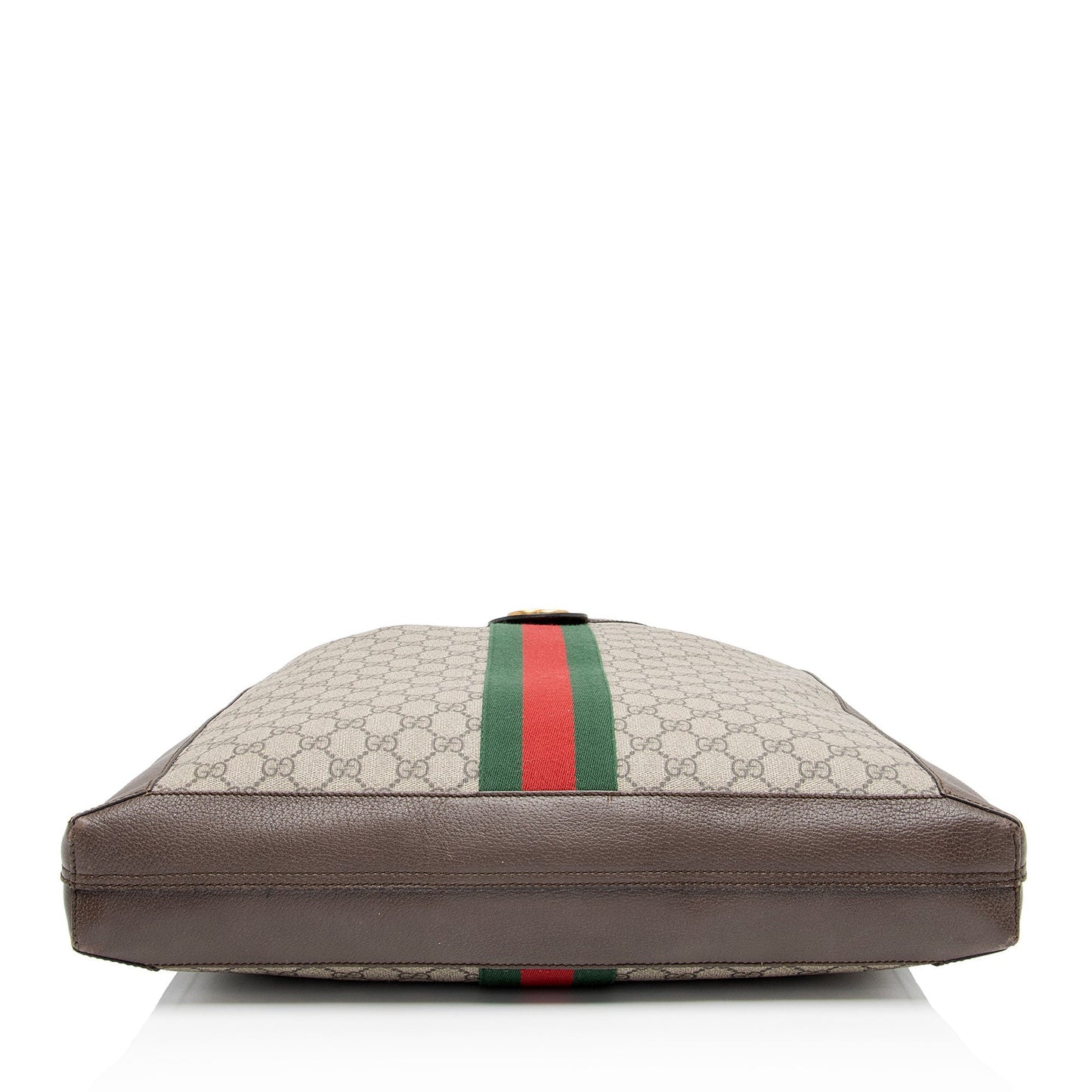 Gucci Nylon Pochette Leather Canvas Tote