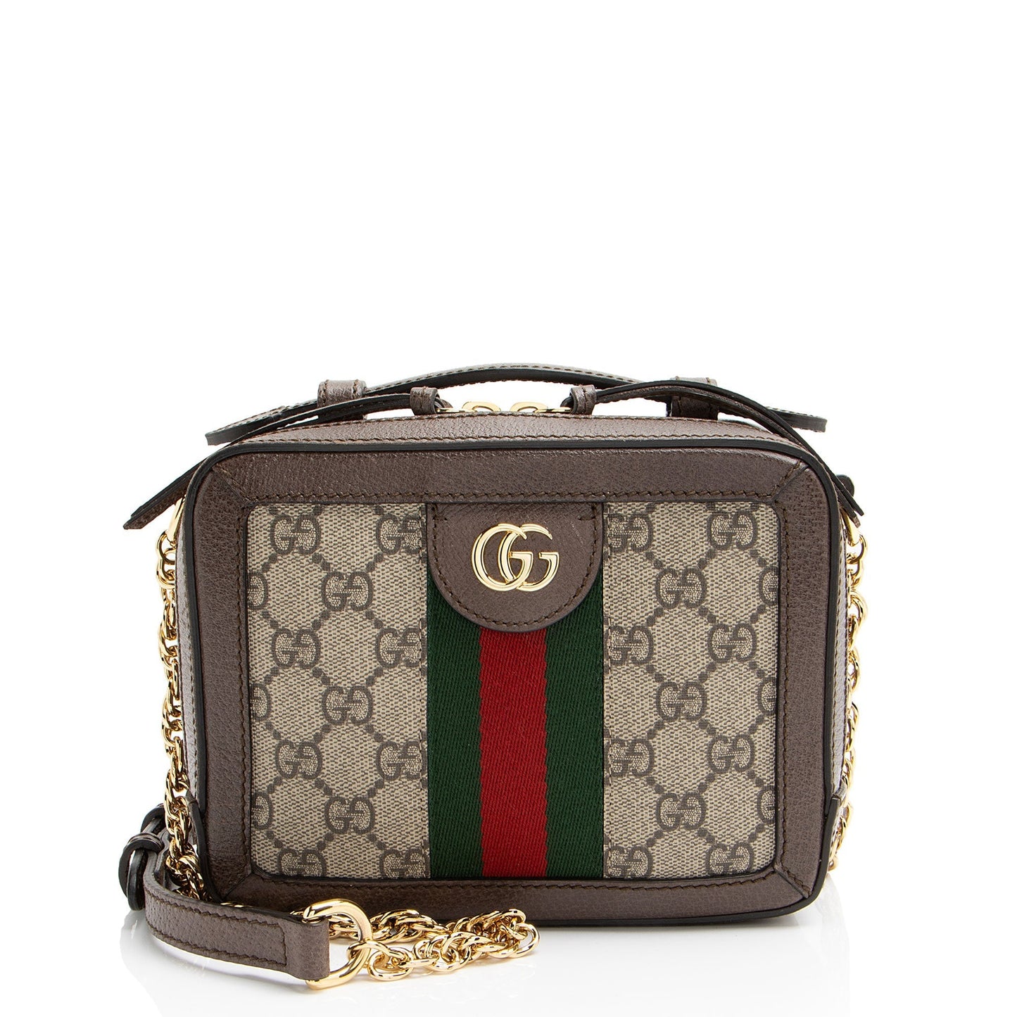 Gucci Nylon Chain Leather Crossbody