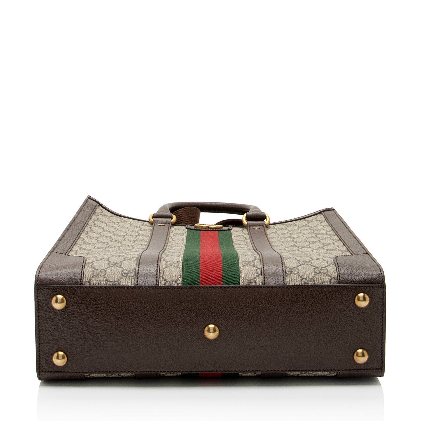 Gucci Nylon Leather Canvas Tote