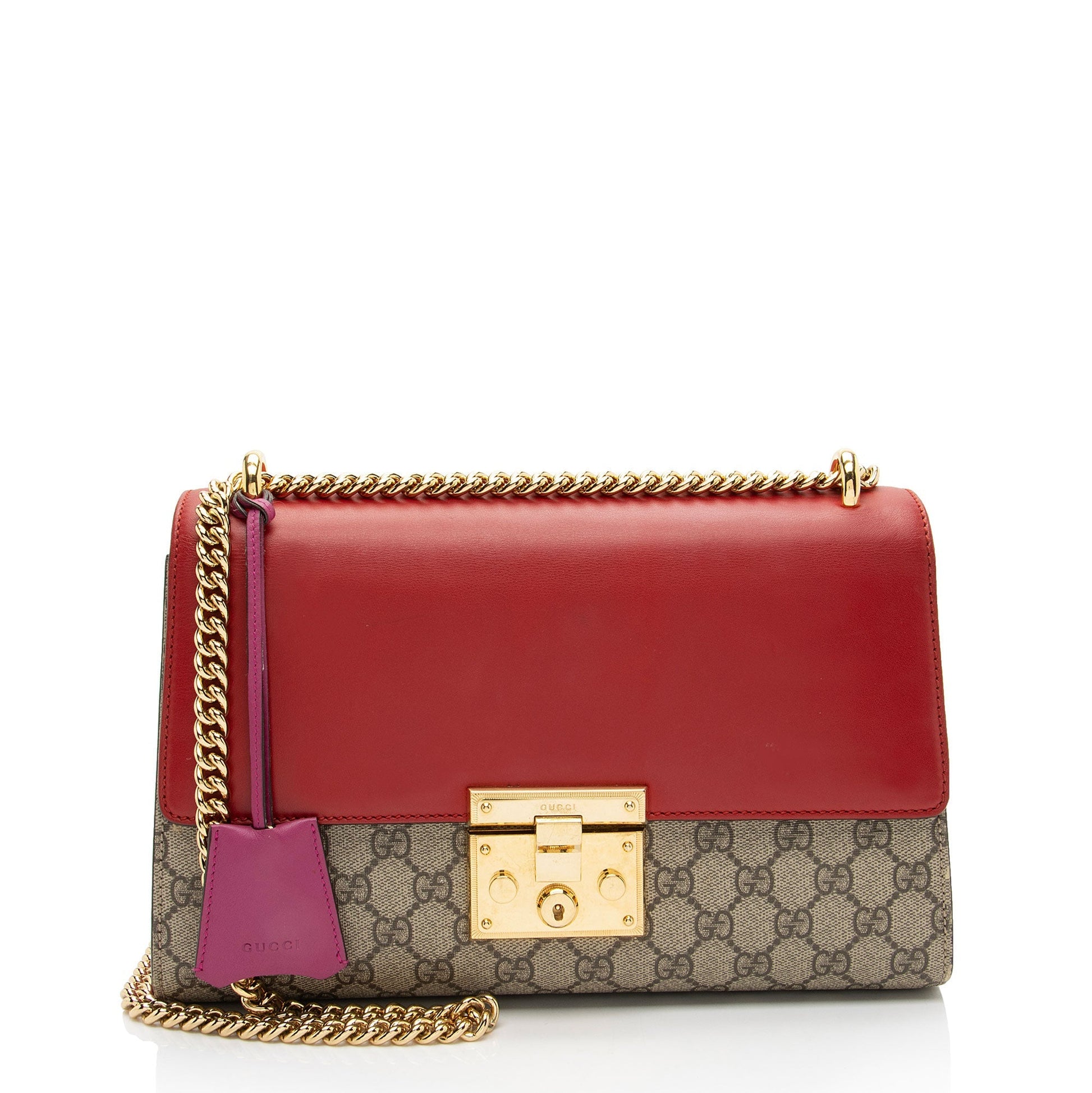Gucci GG Supreme Padlock Medium Shoulder Bag