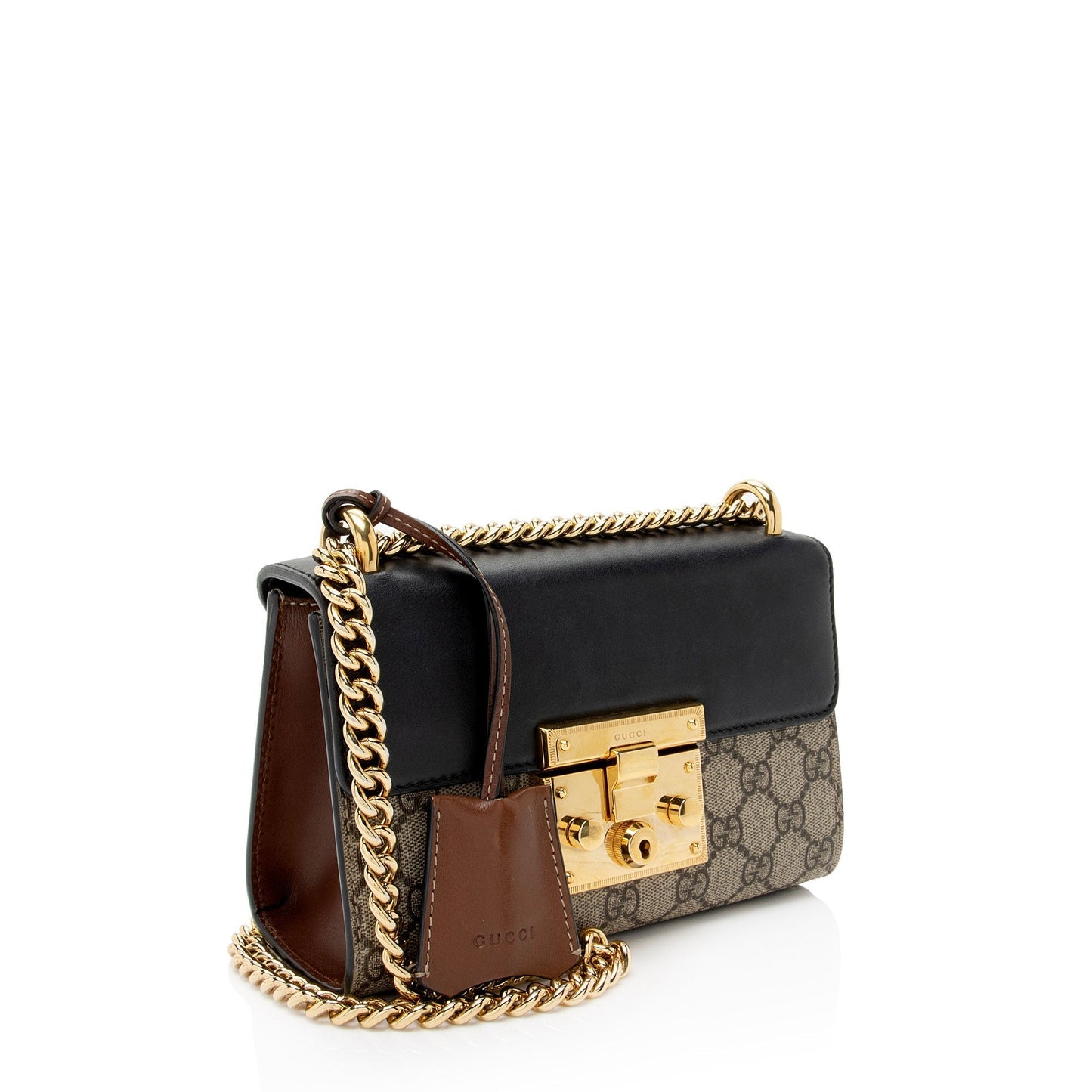 Gucci Leather Canvas Shoulder Bag