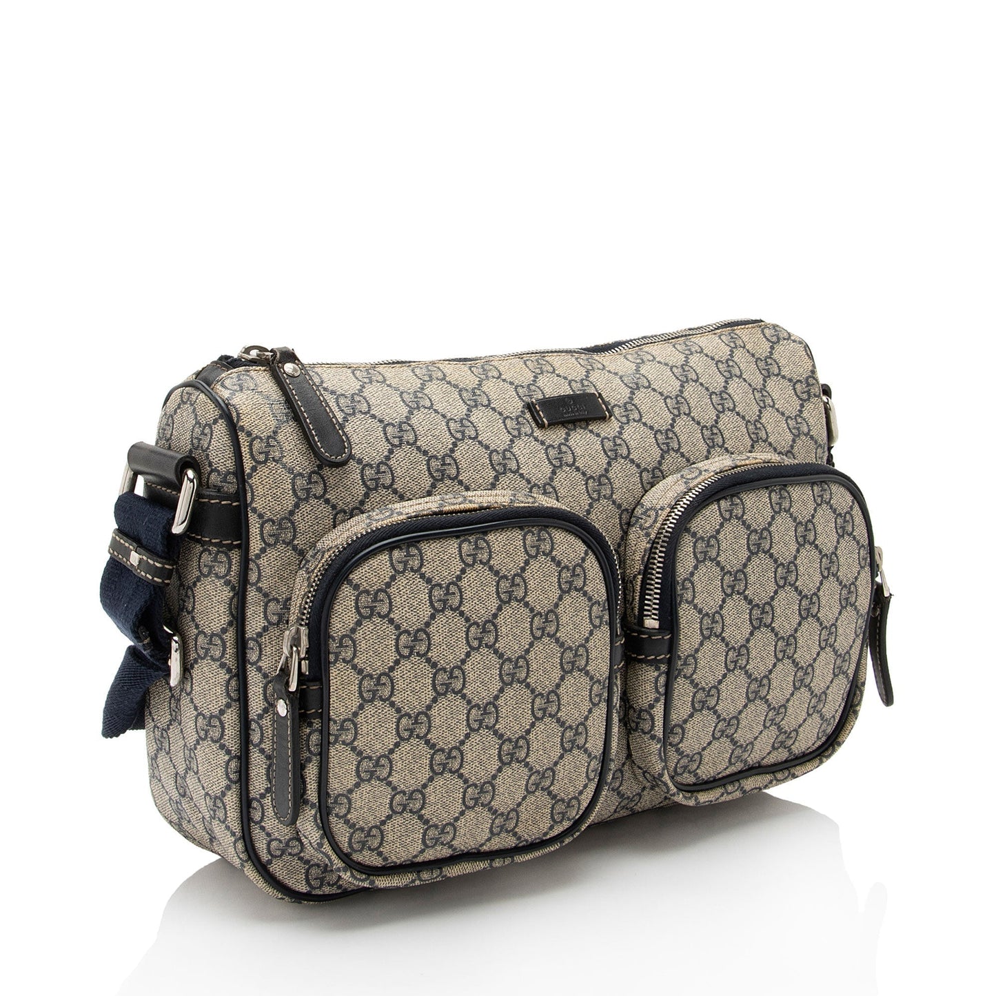 Gucci Leather Canvas Shoulder Bag