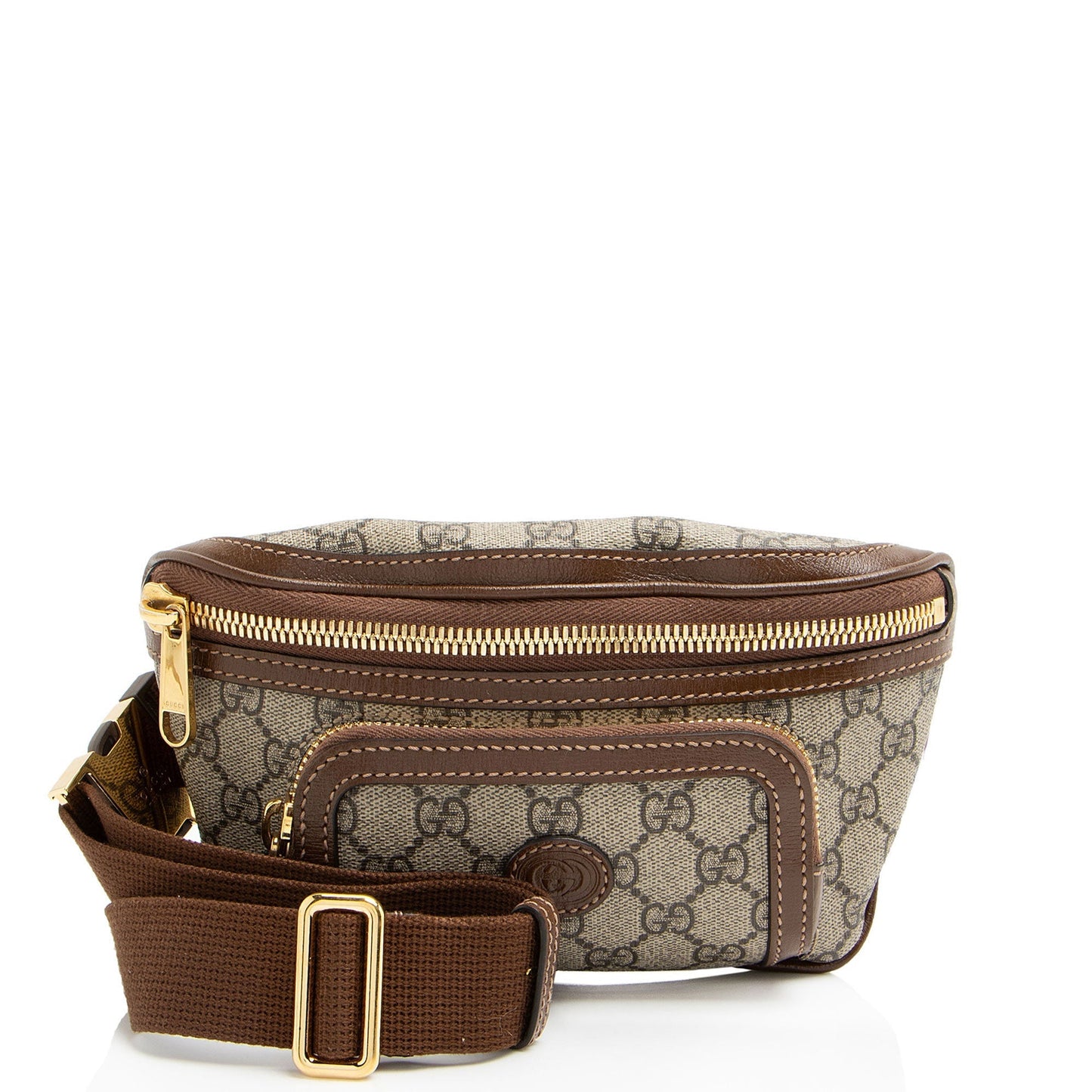 Gucci Nylon Leather Canvas Shoulder Bag