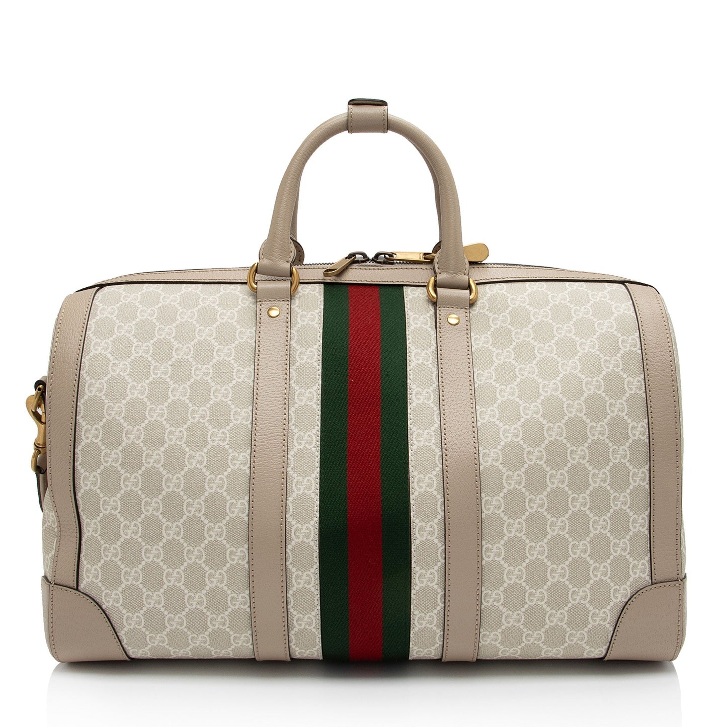 Gucci Nylon Leather Canvas Shoulder Bag