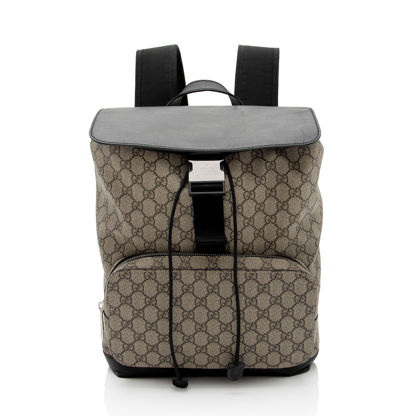 Gucci Nylon Leather Canvas Shoulder Bag