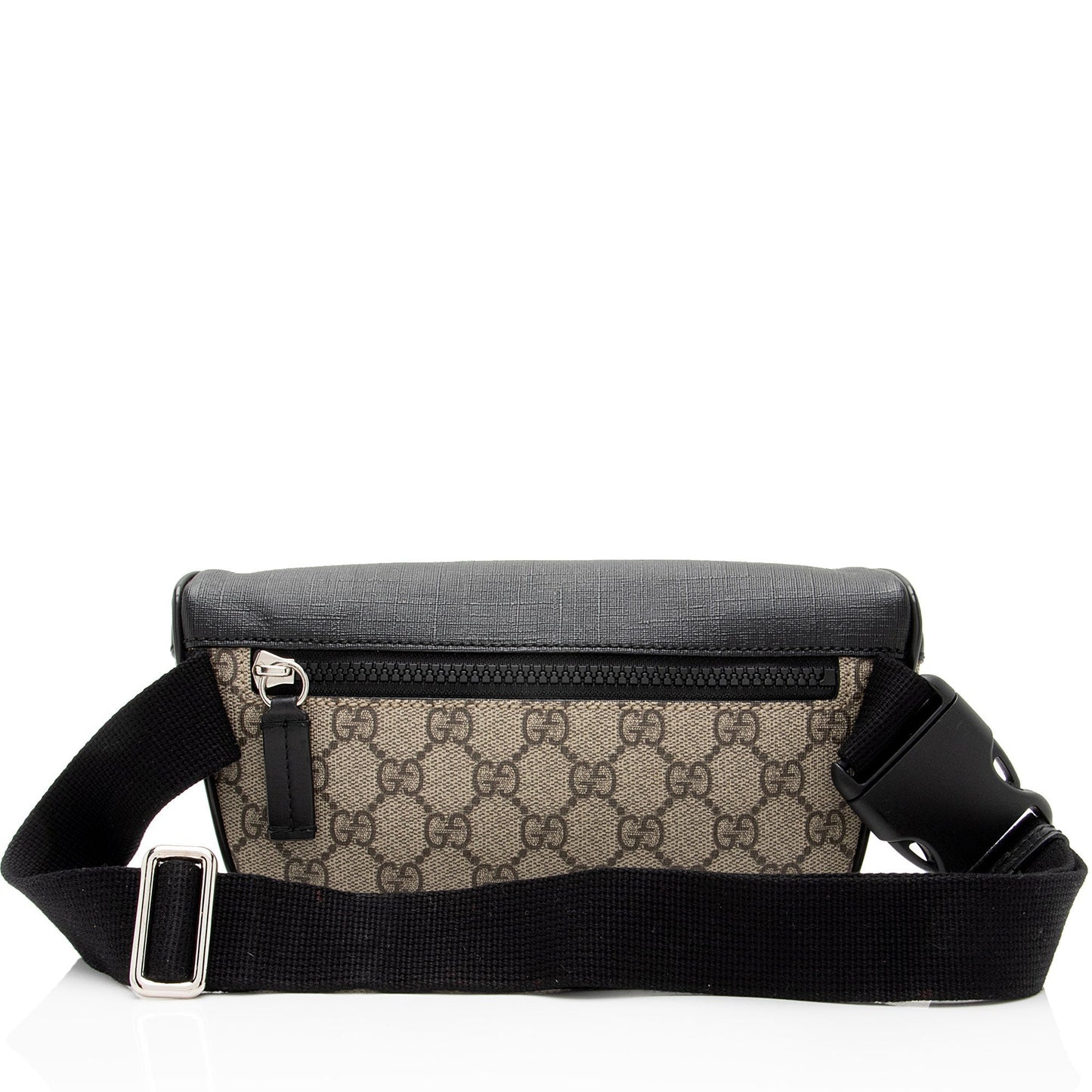 Gucci Nylon Leather Canvas Shoulder Bag