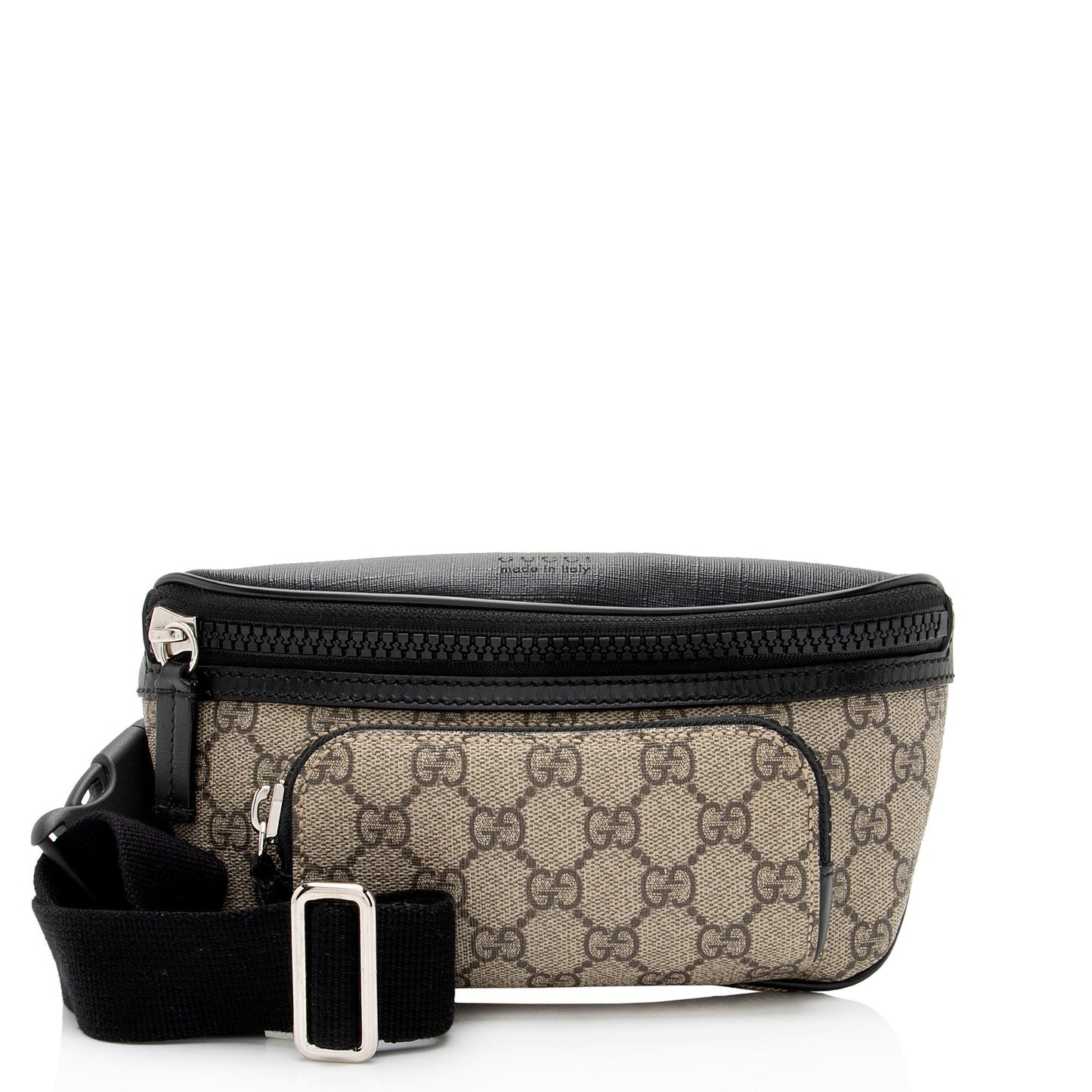 Gucci Nylon Leather Canvas Shoulder Bag
