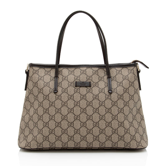 Gucci GG Supreme Small Convertible Tote (SHF-3DHKoq)