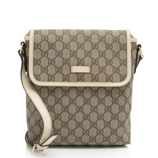 Gucci Leather Canvas Shoulder Bag