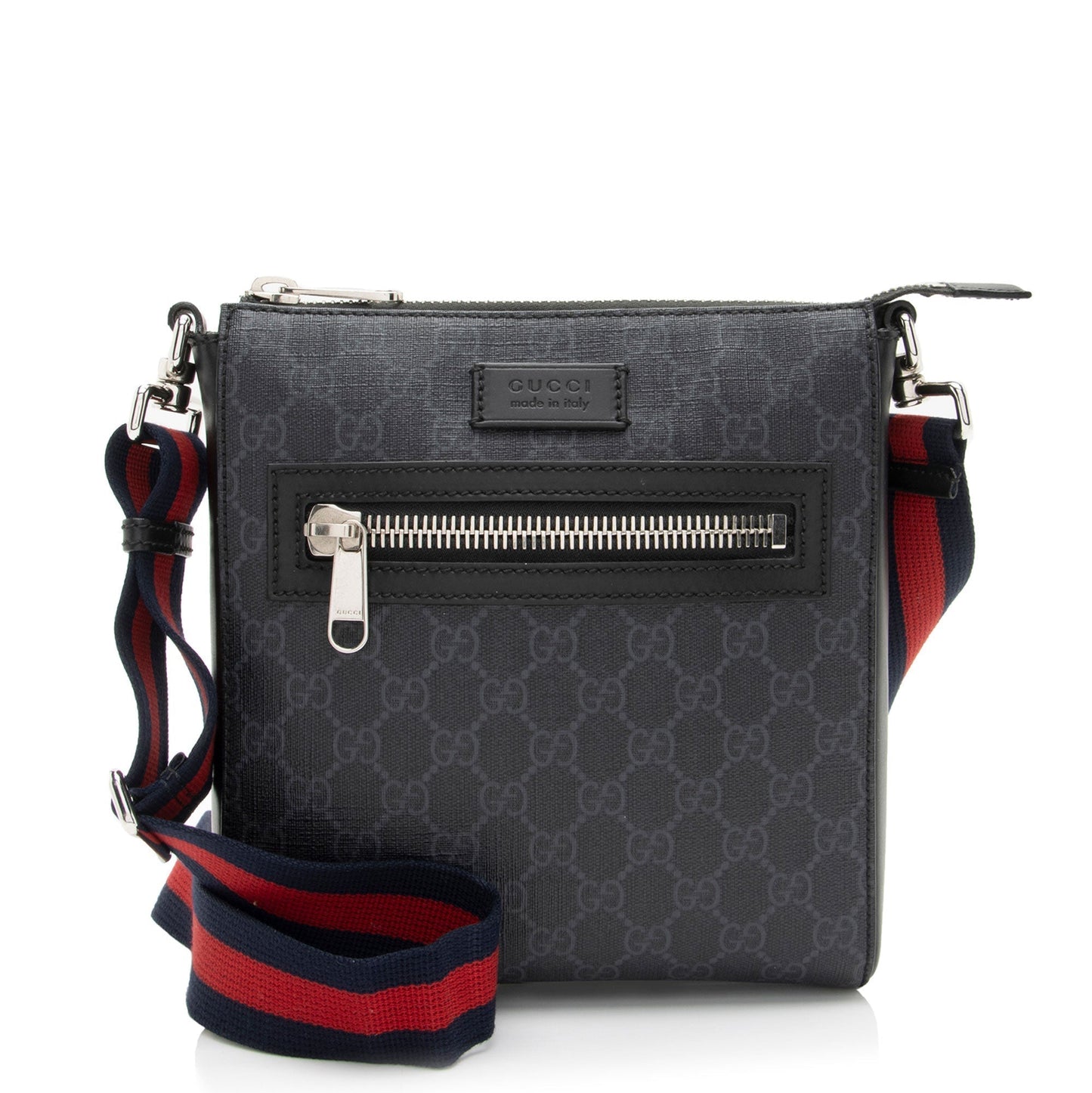 Gucci Nylon Leather Canvas Shoulder Bag