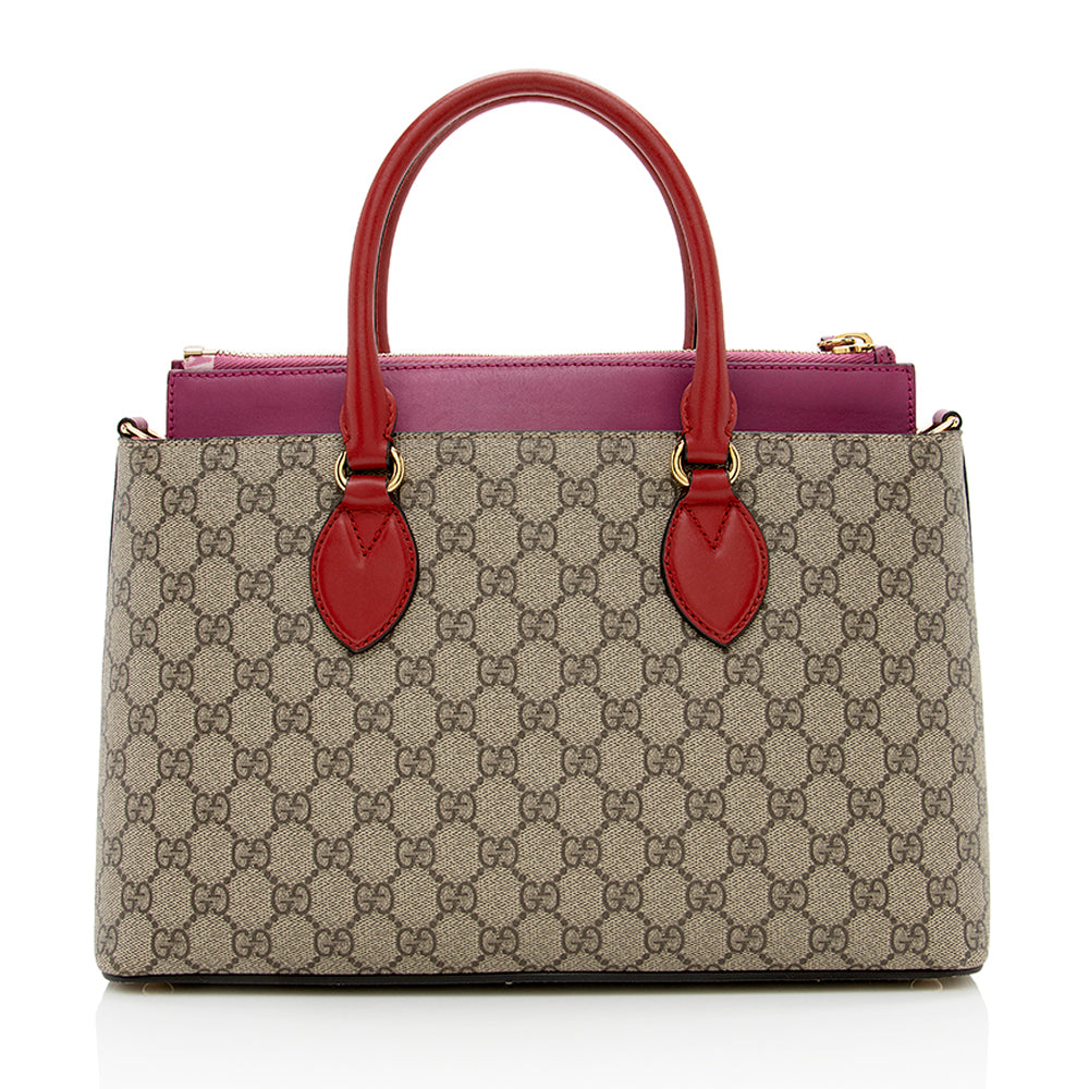 Gucci Leather Canvas Tote