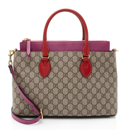 Gucci Leather Canvas Tote