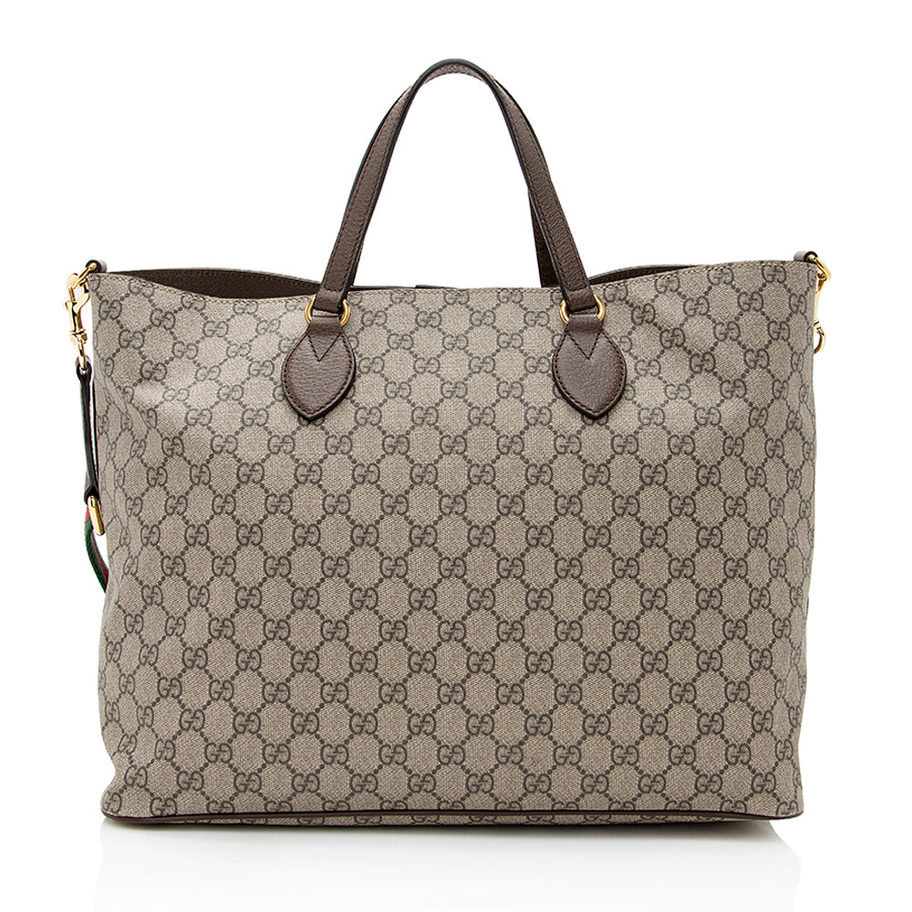 Gucci GG Supreme Soft Courrier Tote - FINAL SALE (SHF-21978)