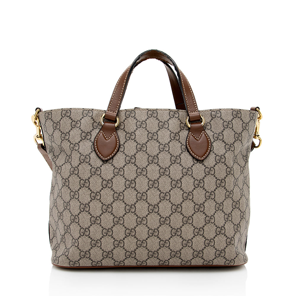 Gucci GG Supreme Leather Canvas Tote Style 8