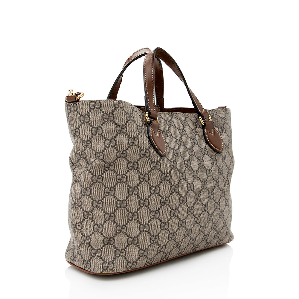 Gucci GG Supreme Leather Canvas Tote Style 8