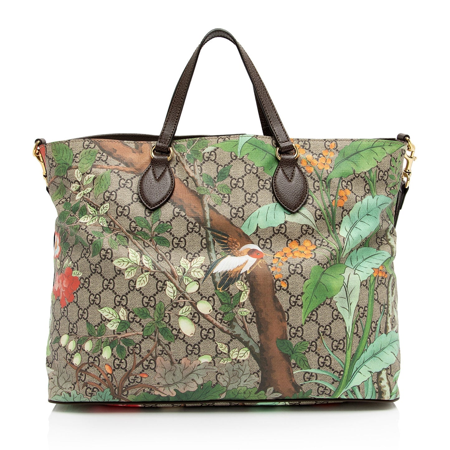 Gucci Leather Canvas Tote