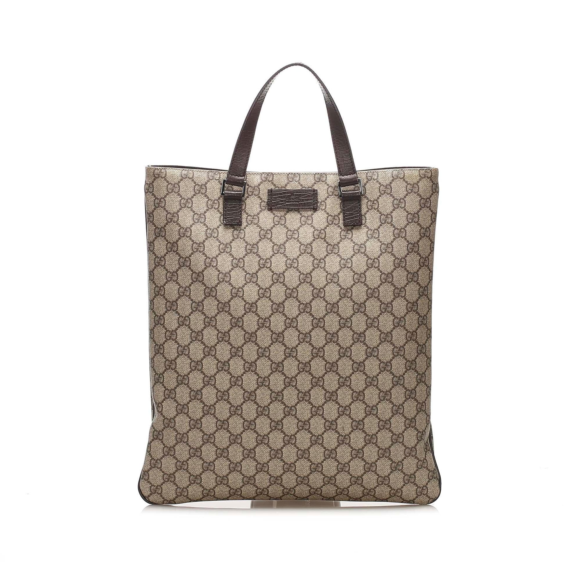 Gucci GG Supreme Leather Tote Style 1