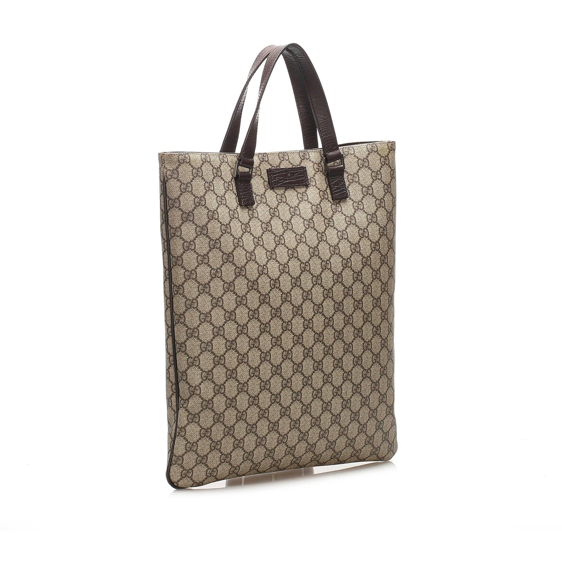 Gucci GG Supreme Leather Tote Style 1