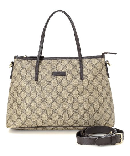 Gucci Monogram Caro Leather Canvas Tote