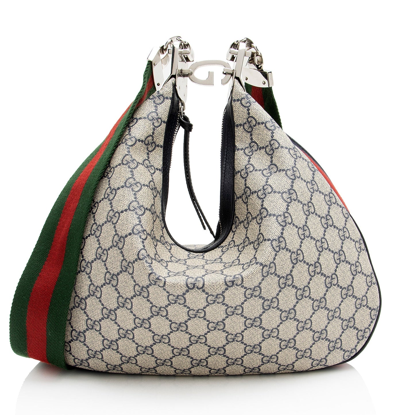 Gucci Nylon Leather Canvas Shoulder Bag
