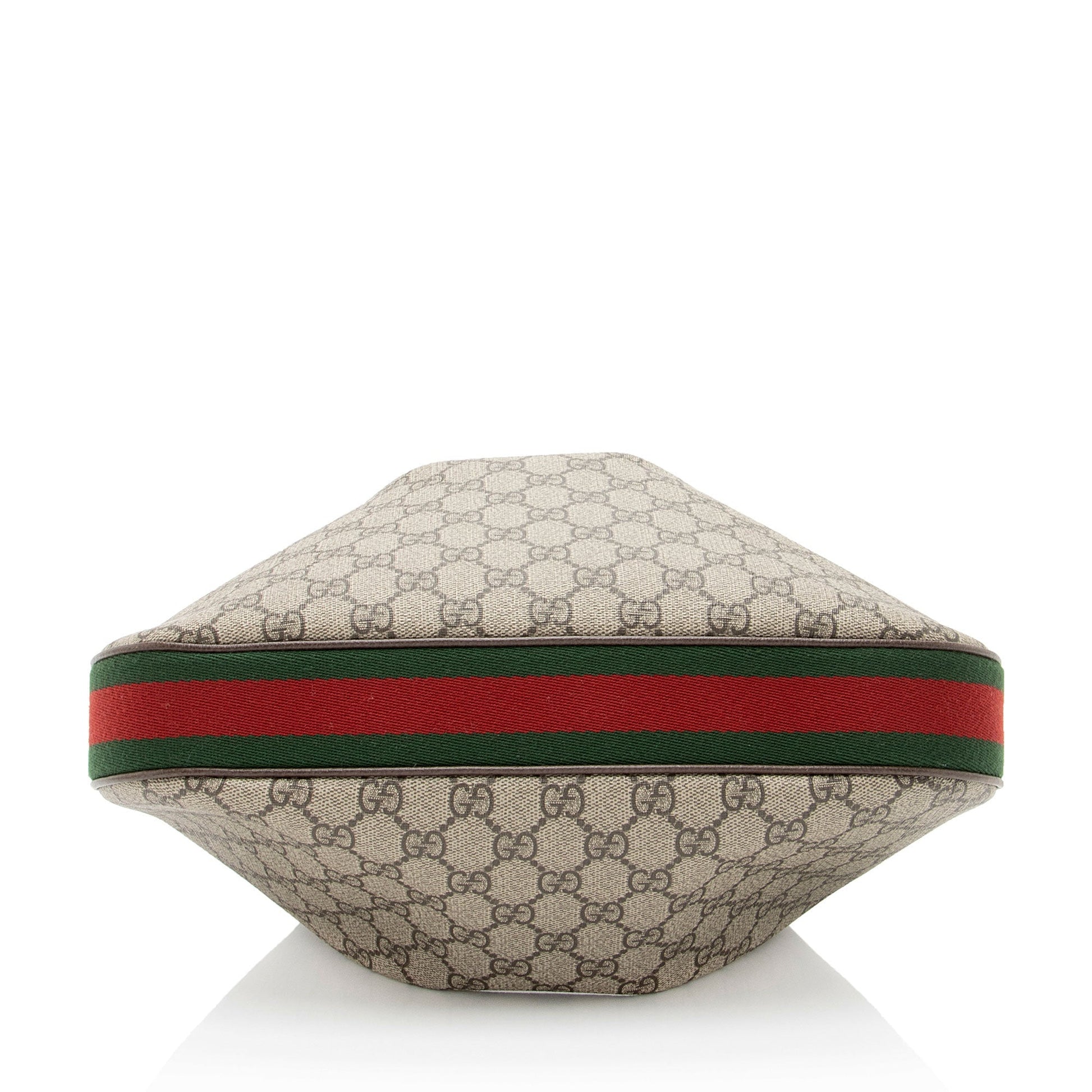 Gucci GG Supreme Web Attache Large Shoulder Bag