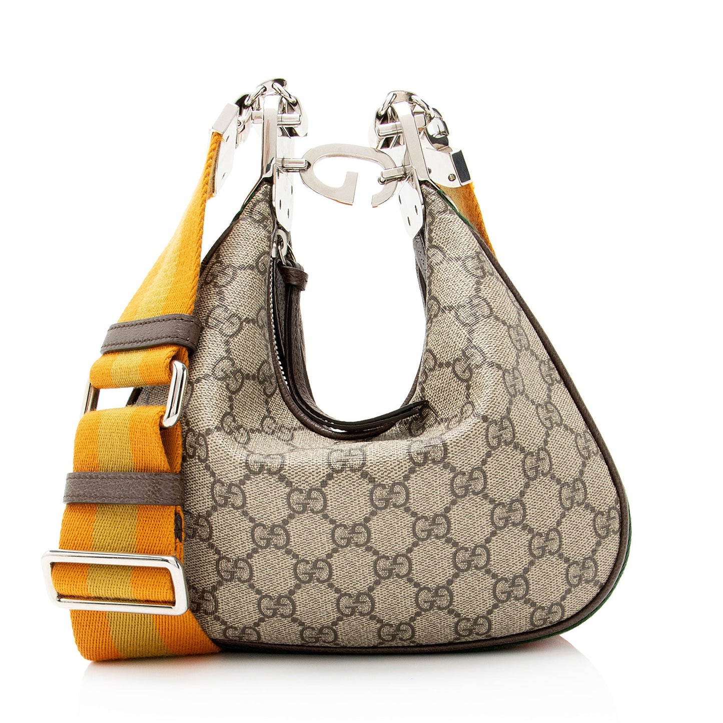 Gucci GG Supreme Web Attache Small Shoulder Bag