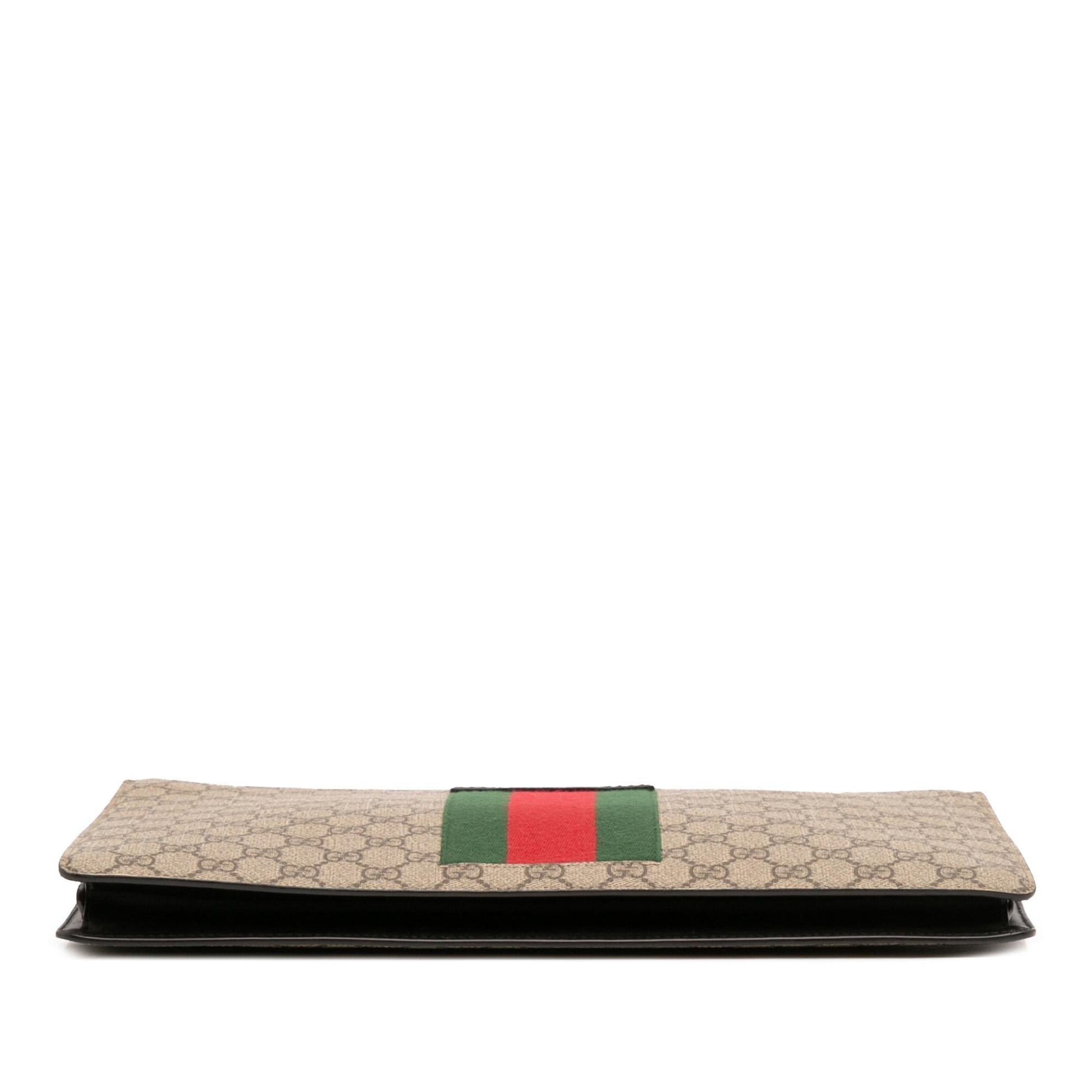 Gucci GG Supreme Web Clutch
