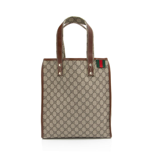 Gucci GG Supreme Web Loop N/S Shopping Tote