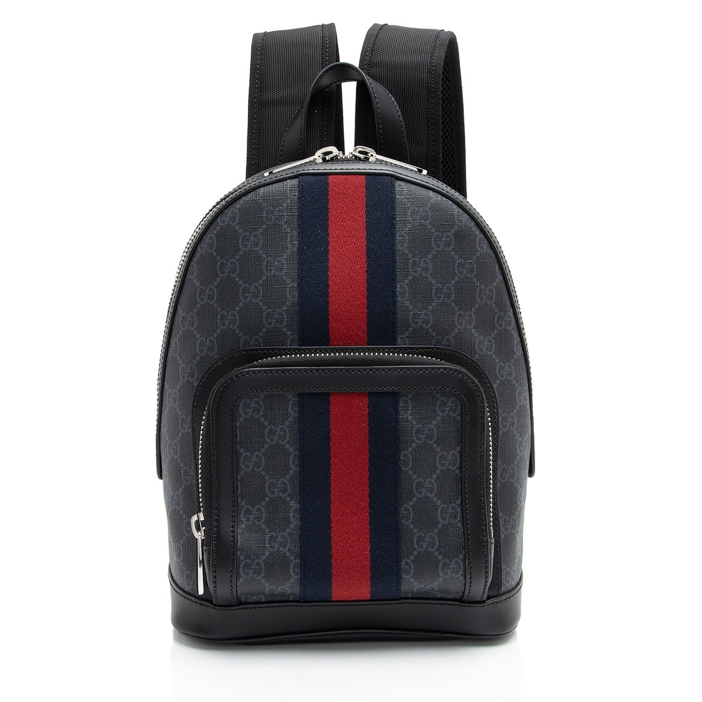 Gucci Nylon Leather Canvas Shoulder Bag